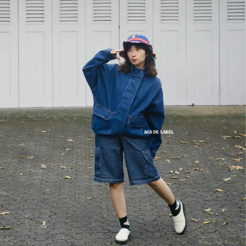 Vintage Baggy Denim Jacket 19 by AGS 5