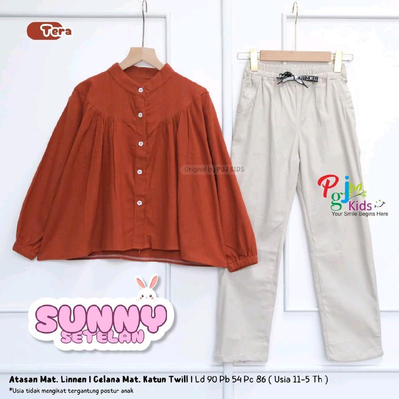 Setelan celana kulot baju remaja perempuan umur 11 12 13 14 tahun 3