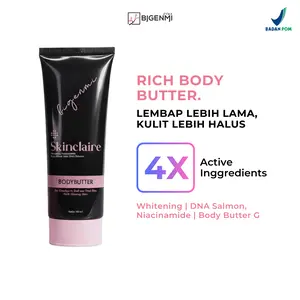 Bigenmi Body Lotion Body Butter DNA Salmon dengan Niacinamide Perawatan Pencerah Tubuh Kaki & Hand 100g