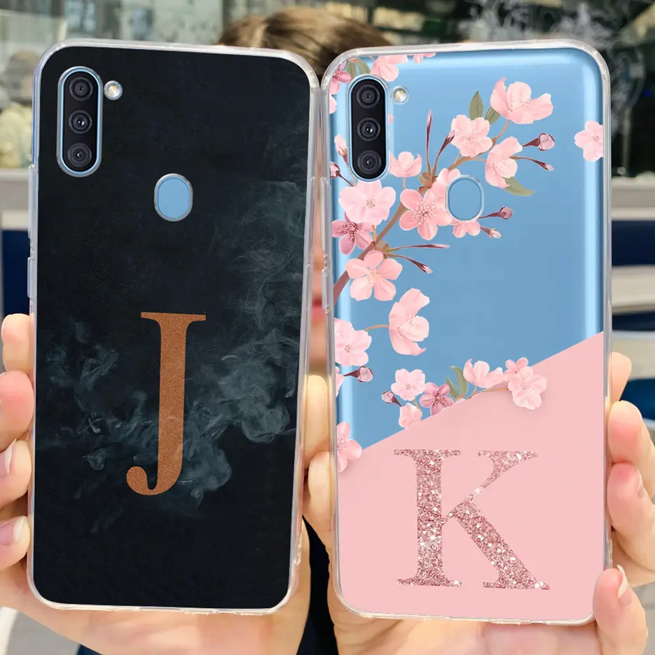 For Samsung Galaxy A11 Case M11 New Letters Cover Clear Silicone Soft TPU Phone Case For Samsung A11 M 11 GalaxyA11 A115F Casing