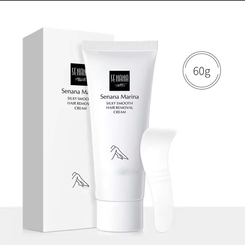 Krim Penghilang Bulu Senana Marina untuk Ketiak, Kaki, dan Kemaluan - Kering, Muka Perontok Removal tanpa Wax / Waxing 4