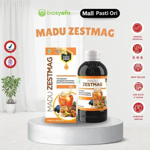 Madu Zestmag Original Obat Herbal Asam Lambung Maag Kronis Gerd 280gr BPOM RI Halal Azzam Surabaya Official Free Ongkir