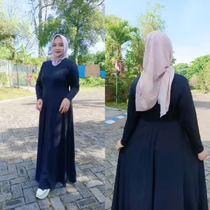 Gamis Polos Ceruty GD628 (Apaliba Stock Habis Bisa PO Ulang)