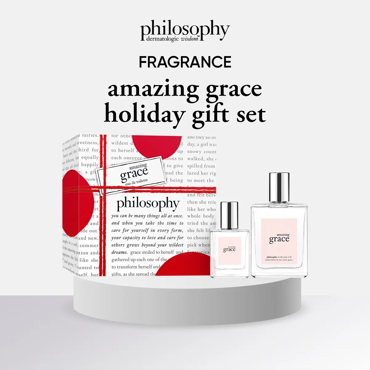 philosophy amazing grace eau de toilette 2-pc gift set (60ml + 15ml)