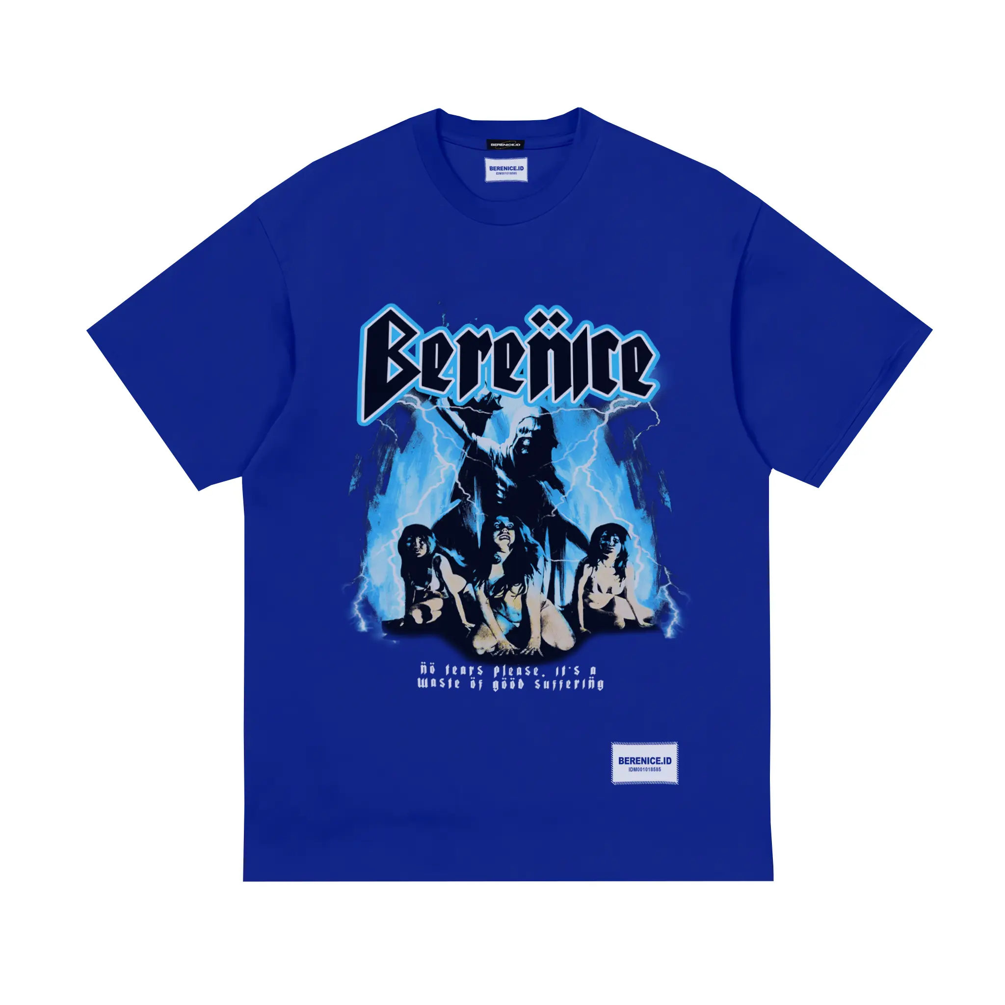 Berenice T-shirt Tears Ss Blue Benhur | Kaos Distro Pria | Combed 24s
