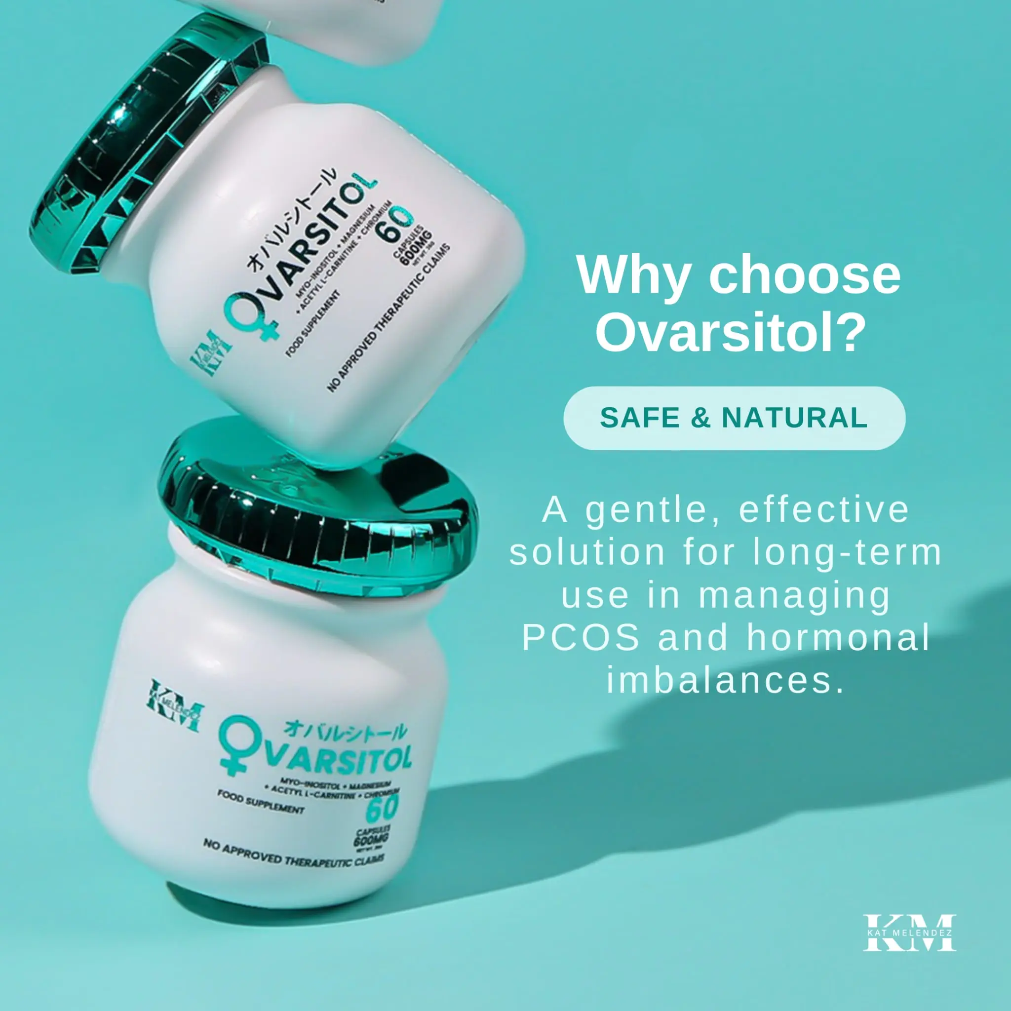 KM Ovarsitol 600mg (Myo-Inositol, Magnesium, Acetyl L-Carnitine, Chromium)  60 capsules - TikTok Shop Philippines