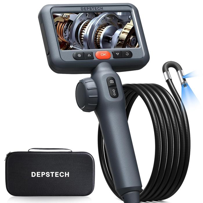 Semi Rigid Calbe Jual DEPSTECH DS650 1080P Dual Lens Articulating Borescope, Endoscope ...