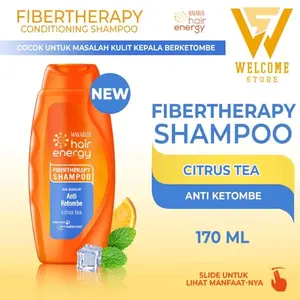 Makarizo Hair Energy Fibertheraphy Shampoo Anti Dandruff Citrus Tea 170mL