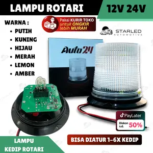 LAMPU ROTARI TRUK KEDIP FLASH LAMPU TRUK BLITZ MODEL 12V - 48V Seri HX ROTARY TRUK