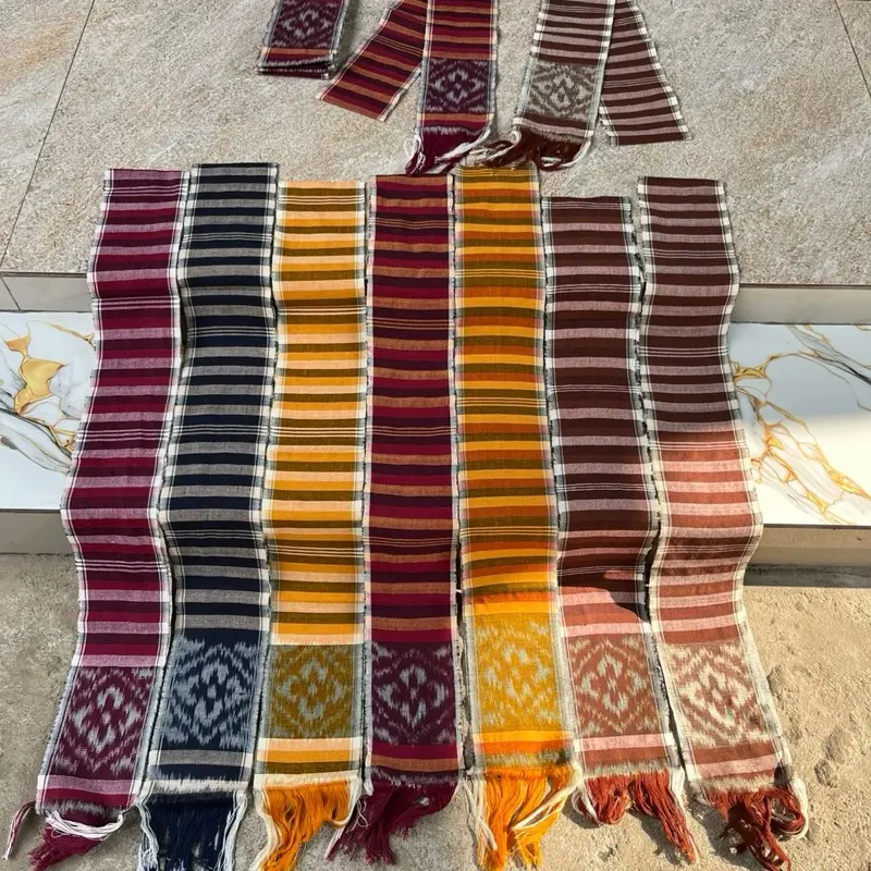 Selendang Bali motif Pledoan / Selendang Papledoan Lebar 12 cm / Selendang Tenun viral  Kain