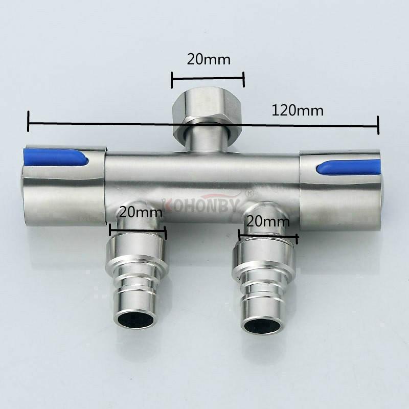 Nhà Phân Phối Nước Bằng Thép Không Gỉ 304, Một Trong Hai Đầu Ra, Máy Rửa Nước Đôi, Công Tắc Đôi, Phụ Kiện Vòi, SK-8775 1