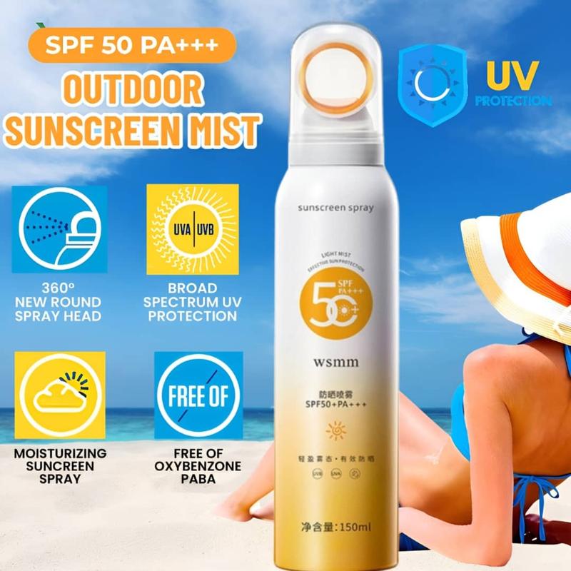 SPF50 Face Sunscreen Spray 150ml PA+++ UV Resistance Sunbloc - TikTok ...