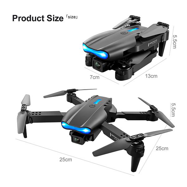 【COD】Drone E99 Pro 4K Kamera Ganda HD Drone Mini WiFi FPV Kamera Drone Luar Ruangan Dalam Ruangan Drone Remote Control Dapat Dilipat Hitam Accessories 7