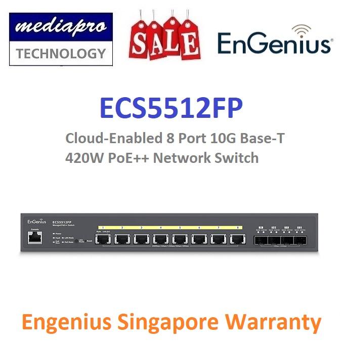 EnGenius ECS5512FP Cloud-Enabled 8 Port 10G Base-T 420W PoE+ - TikTok ...