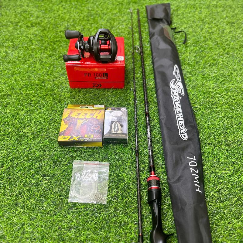 Tặng Dù+Nhái TNQ+Khóa leader Combo Ngang Cần TNQ + Máy Daiwa PR100 combo cần máy ngang,câu lure cần câu lure máy câu ngang