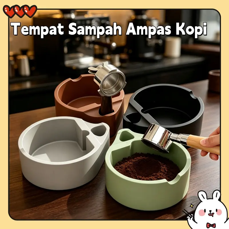 Tempat Sampah Ampas Kopi / Wadah Ampas Kopi Espresso Knock Box Container Non Slip