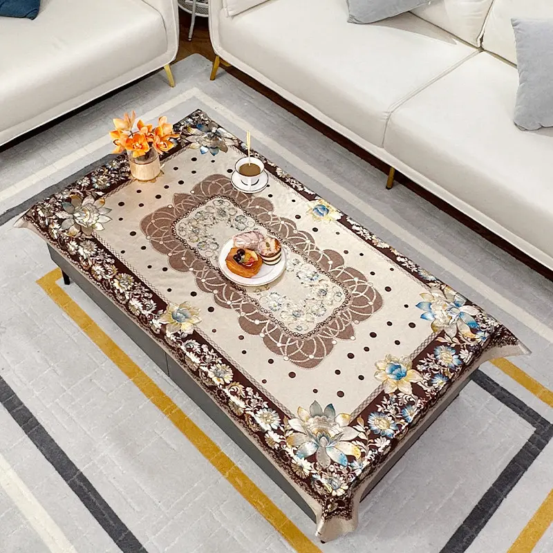 Taplak Meja Ukuran 90x150cm / Taplak Meja Bahan PVC / Taplak Meja Anti Minyak Air / Taplak Meja Ruang Tamu / Taplak Meja Motif Mewah