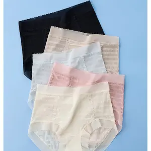 【3PCS】 SaSaQueen Celana Dalam Renda Pinggang Sedang, Bahan Sutra Segar dan Ringan, Lapisan Dalam Antiseptik Diperpanjang, Breathable, Tanpa Bekas, Tidak Menjepit, Elastisitas Tinggi-908