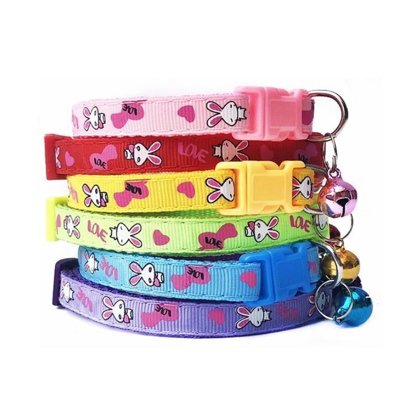 [Calamus] 6Pcs/Set Cute Cartoon Rabbit Printed Pet Collar with - TikTok ...