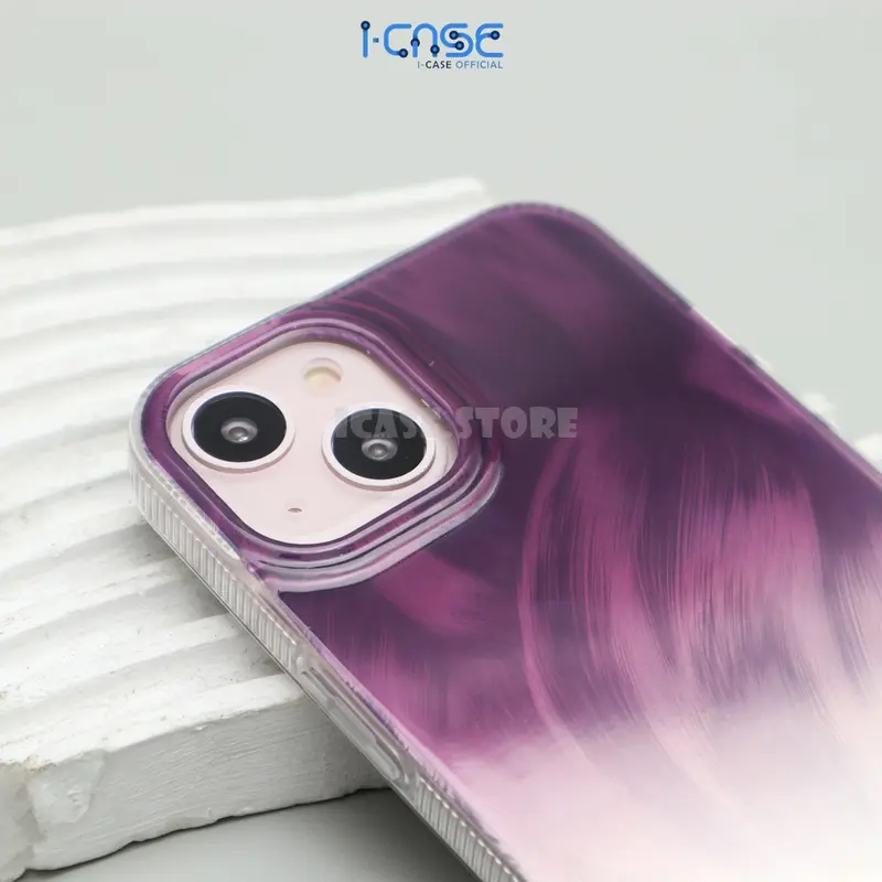 Aurora Hologram Feather Case for iPhone X XR XSMAX 11 12 13 14 15 16 Pro Plus Pro Max 2