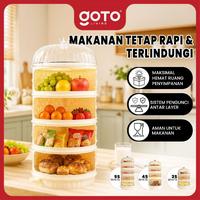 Gambar [Pre-Order] Goto Living x Ci Suan Goto [COD] Queen Tudung Saji Rantang Rak Makanan Susun Food Organizer Bertingkat Multifungsi 3 SUSUN 4 SUSUN#CR - 4S WHITE dari Goto Living Kota Tangerang 5 Tokopedia