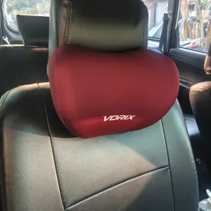 Vorix Bantal Leher & Pinggang Memory Foam Ergonomis | Lumbar Support Mobil, Kantor & Gaming | Tersedia Satuan & One Set