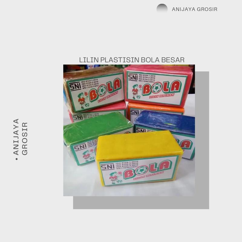 LILIN MAINAN MERK BOLA / LILIN BOLA BESAR WARNA RANDOM 0