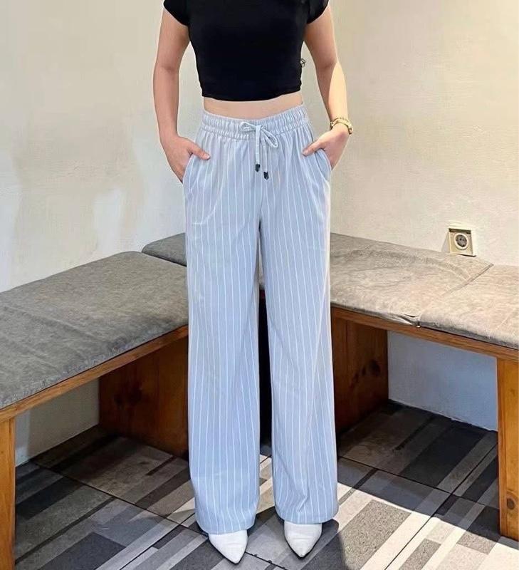Everyday pants - stripe bangkok - Celana panjang wanita Baggy Pinstripe - Celana Formal Casual Wanita Losee Basic Everyday pants - stripe bangkok - Celana panjang wanita Baggy Pinstripe - Celana Formal Casual Wanita Losee Basic