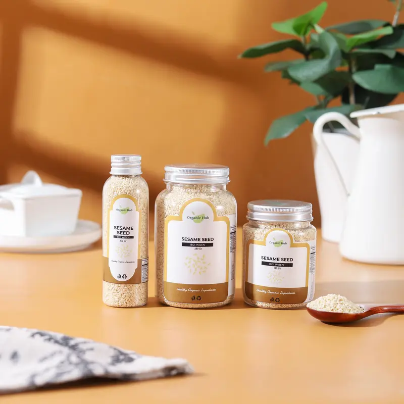Organic Hub Biji Wijen Sangrai Roasted Sesame seed Biji Wijen Putih Bumbu Masak Hiasan Makanan 1