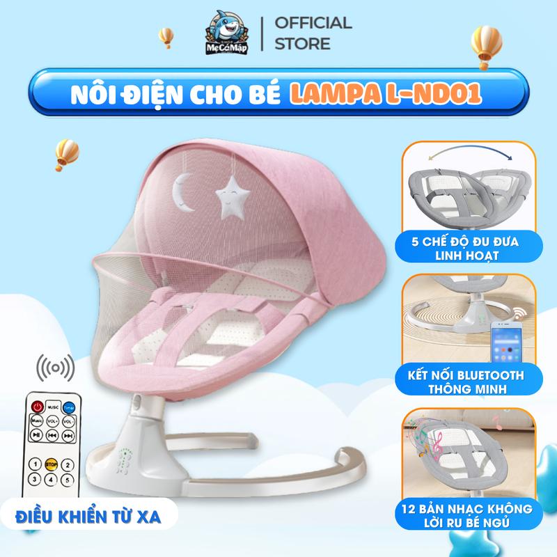 Nôi Điện Cho Trẻ Sơ Sinh Nôi Điện Đưa Tự Động Có Điều Khiển Từ Xa Tựa Lưng Điều Chỉnh 3 Tư Thế Cho Bé Bảo Hành 12 Tháng