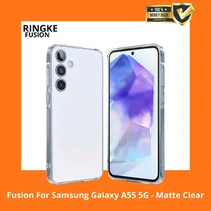 Ringke Fusion Case Untuk Samsung Galaxy A55 5G - Matte Clear Transparan Original