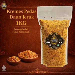 Kremes Kraton - 1KG Kremes Pedas Daun Jeruk Snacks Food Crispy
