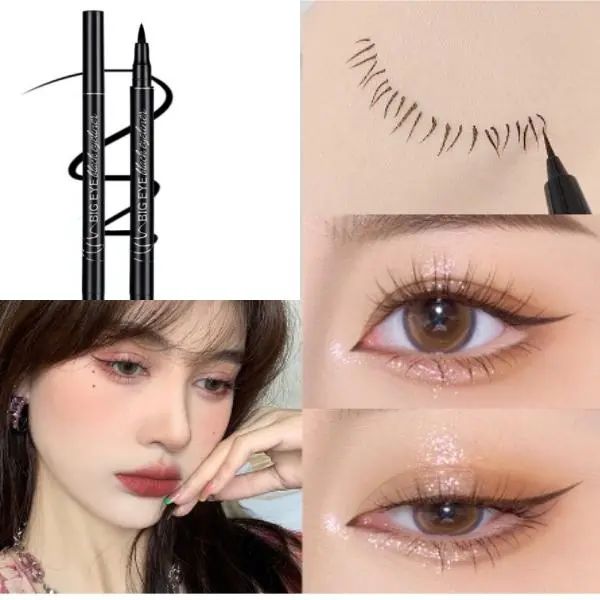Eyeliner Liquid Pen Big Eye Makeup Setting, Anti perspiration, Non smudging, eyeliner Pen Quick Drying and Makeup Holding