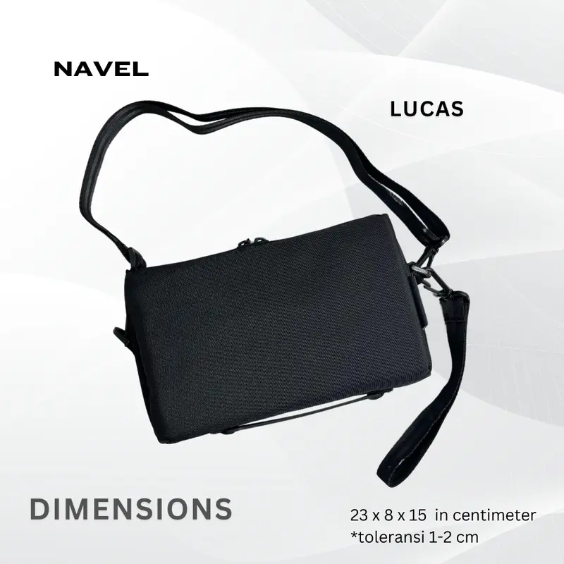 NAVEL - Tas Selempang Handbag Lucas Waterproof Anti Bara Exclusive Clutch Tas Tangan Slingbag 4