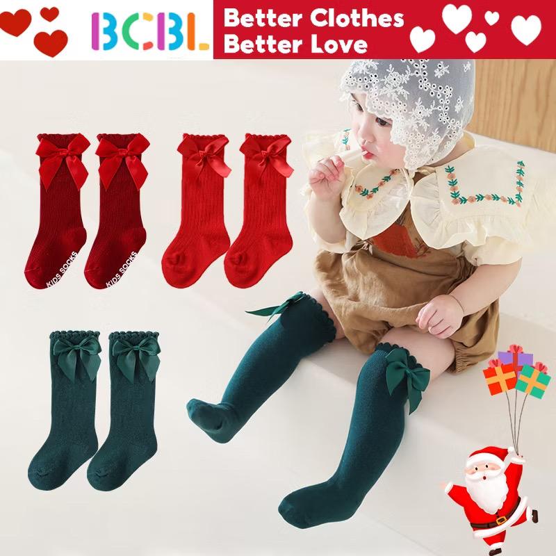 BCBL Có Nơ Tất cho bé vớ cổ cao cho bé gái 0-12 tháng tất chân cho bé trai gái tất lưới hè cho bé tất chân bé sơ sinh Có Nơ Chống trượt