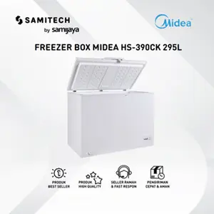 FREEZER BOX MIDEA HS-390CK/ HS 390 CK KAPSITAS 295L BERGARANSI