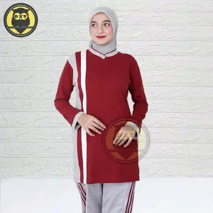 (hanya baju)Baju Olahraga Tunik Wanita Terbaru Seragam Olahraga