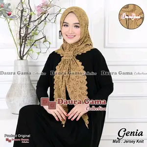 Alfiera - GENIA Segitiga Instant Hijab Gesper bahan Jersey knit by dauragama Muslim