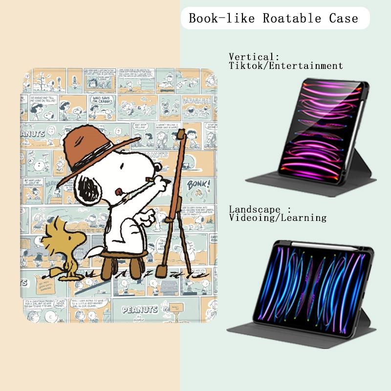 New 360 Rotating Case For Redmi Pad2 11"2025  SE 11" POCO Pad Pro12.1"/For Xiaomi 6s Pro-12.4" / For Huawei MatePad Air 11.5" 11.5" 23/24 SE 10.4" T10/T10S / For Samsung Galaxy Tab A9+ 11" A9 8.7" S7/S8 Plus 12.4" S9 Plus 12.4" S6 lite 10.4"