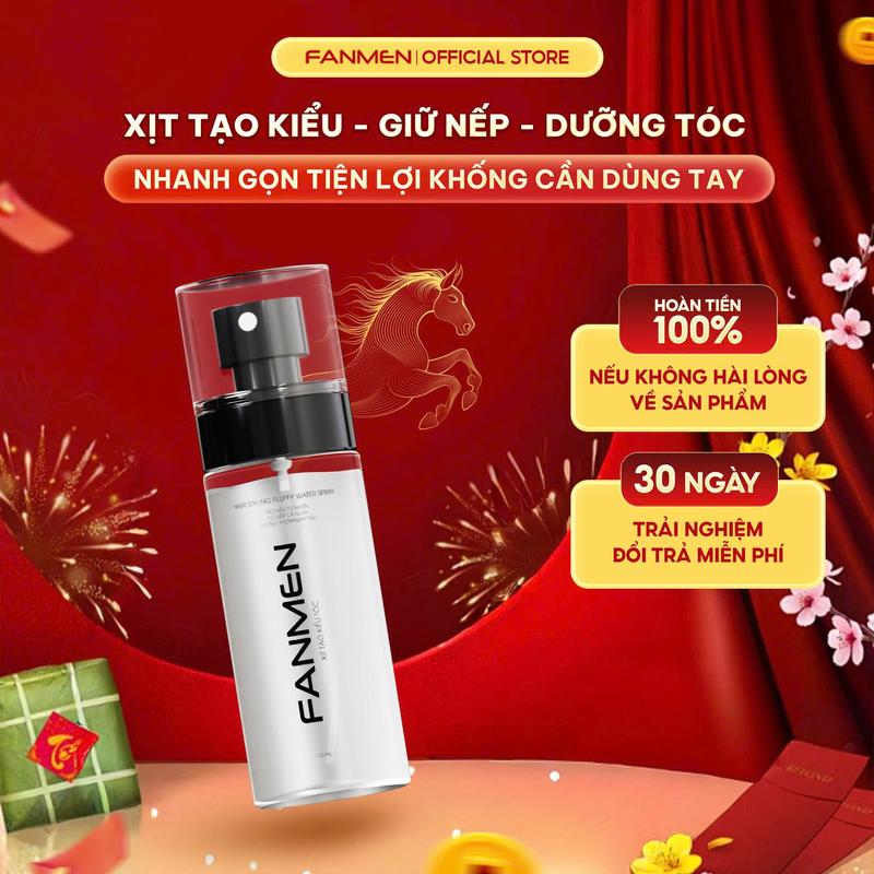 Xịt tạo kiểu Fanmen xịt tóc nam giúp tóc vào nếp nhanh giữ nếp lâu dưỡng tóc không nhờn dính hương thơm nam tính