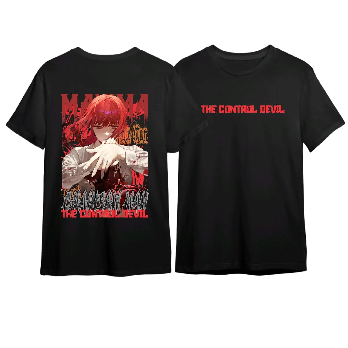 Kaos Makima anime chain saw man Keren Distro
