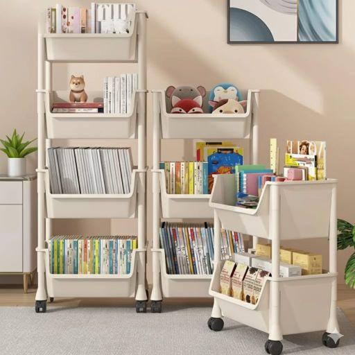 Modern Black 4-Layer Utility Cart - Space-Saving Rolling Organizer for Kitchen/Home A22 Hitam A14 Modern Black 4-Layer Utility Cart - Space-Saving Rolling Organizer for Kitchen/Home A22 Hitam A14