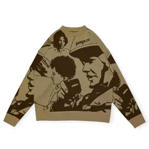 JANGO Knitwear Sweater Sketsa Face Cream | Sweater Rajut Unisex Premium