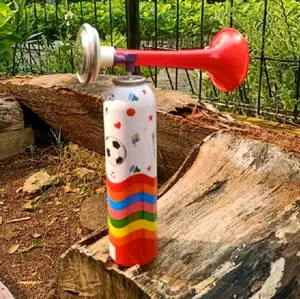 Terompet Gas Air Horn 1 Set Siap Pakai Suporter Bola Kode 3889 ok Dengan Desain Warna-warni Dan Karakter Bola Sepak