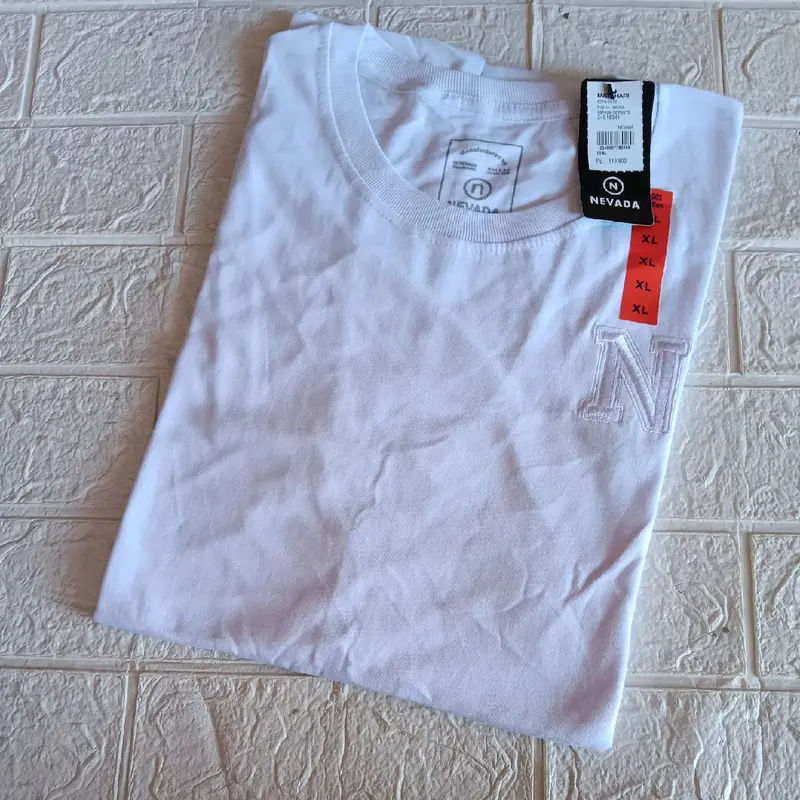kaos NvD lengan pendek logo bordir bahan katun combed24s 8