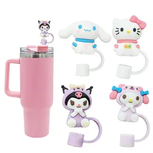 Penutup Sedotan Anti Debu Full Body Kuromi Melody Cinnamoroll Kitty
