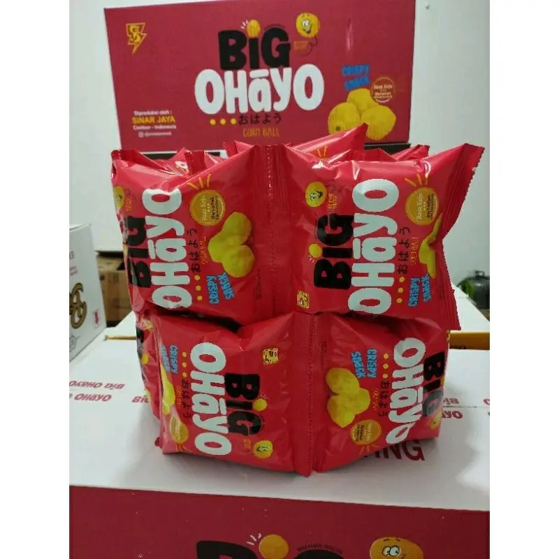 BIG OHAYO Ciki berhadiah Corn ball crispy snack Cemilan Food 4