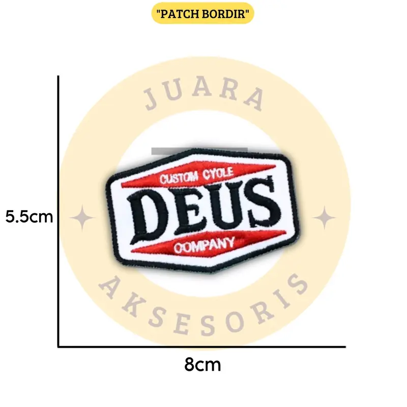 Patch Bordir Jahit Emblem Brand Populer Logo Iron Patch Aksesoris Emblem Bordir Patch 5