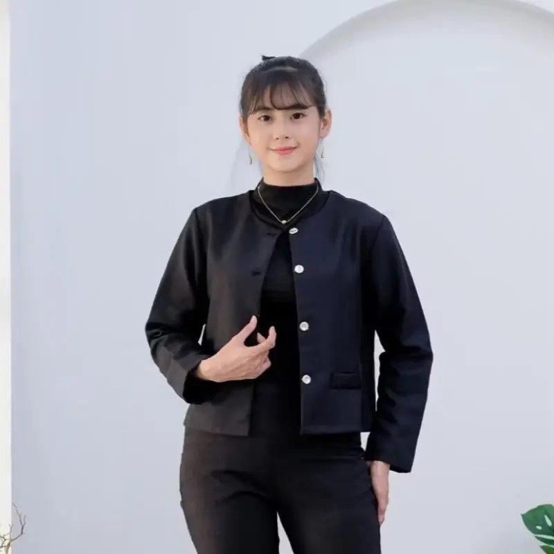 Fuji blazer outer wanita lengan panjang 4