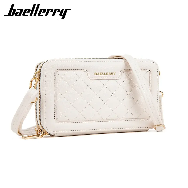 BAELLERRY N8332 Tas Selempang Wanita 2 IN 1 Dompet Handphone Bahan Kulit PU Leather Premium Kartu Uang 3